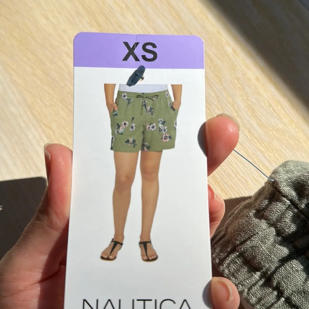 Nautical linen shorts 5”, NWT